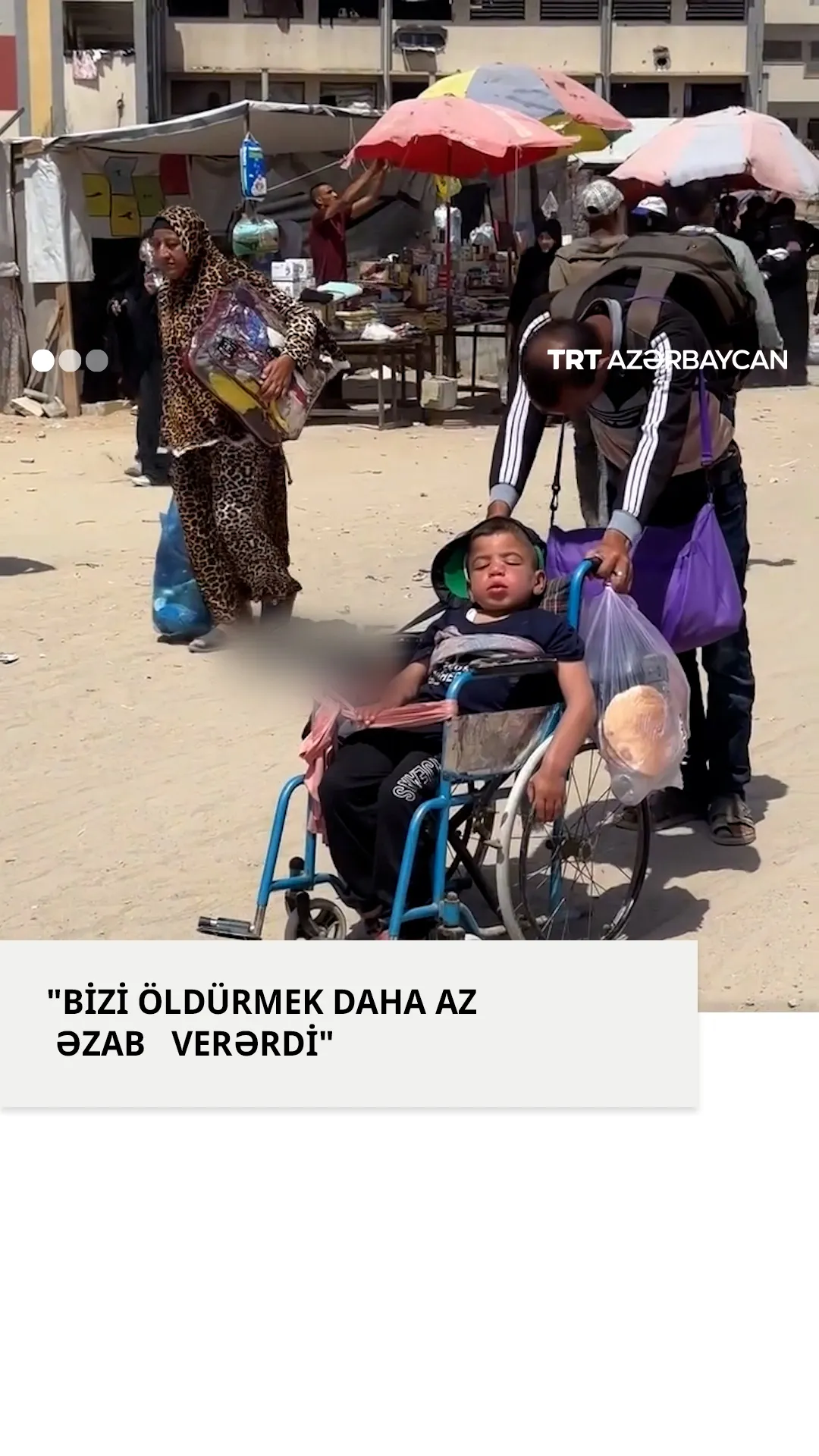 Məcburi təxliyyə zamanı fələstinli kişi yerə yıxıldı